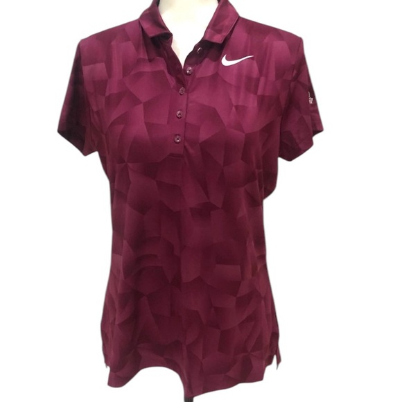 Arnold Palmer's Bay Hill Club Nike Golf Maroon/Burgundy Polo Large - Picture 2 of 8